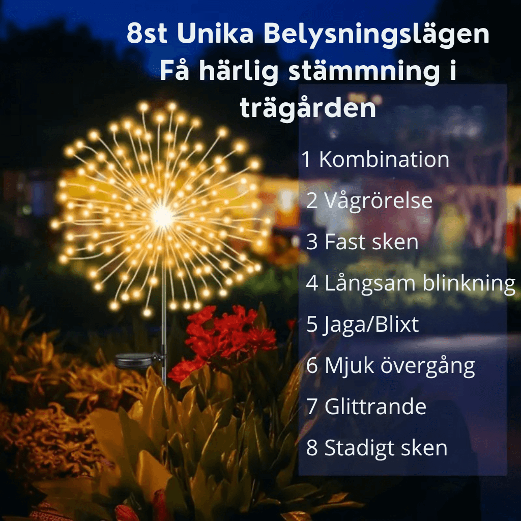 Dekorative Solarleuchte für den Garten