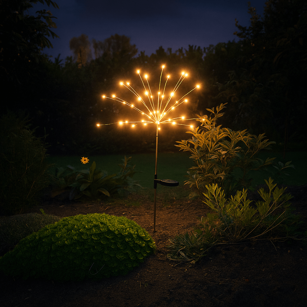 Dekorative Solarleuchte für den Garten