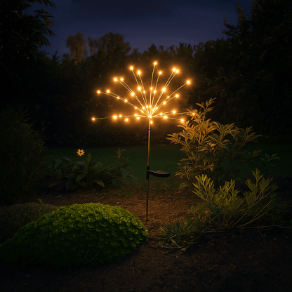 Dekorative Solarleuchte für den Garten