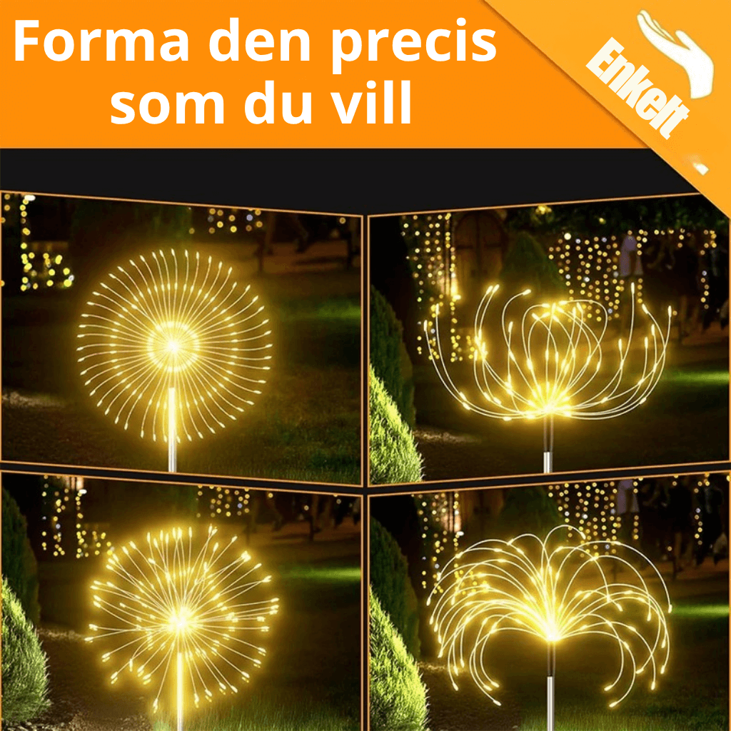 Dekorative Solarleuchte für den Garten