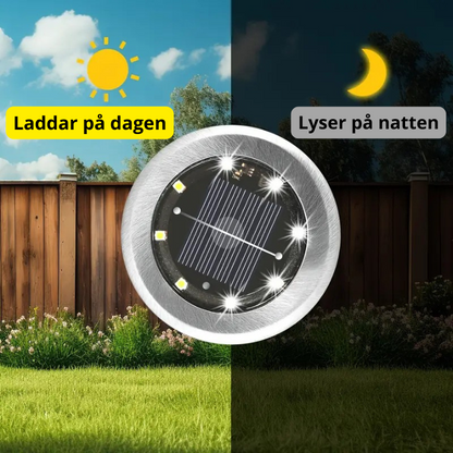 Solarbetriebene Bodenleuchten