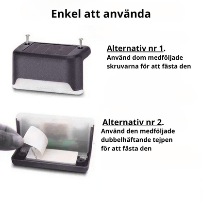 Mehrfarbige solarbetriebene Außenlampe