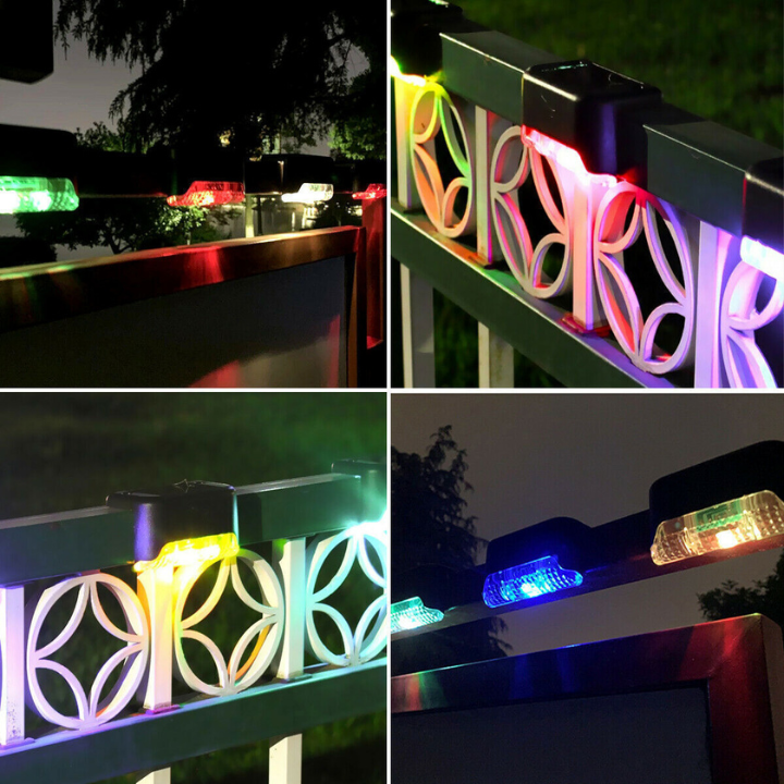 Mehrfarbige solarbetriebene Außenlampe
