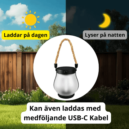 Solarbetriebene Laterne