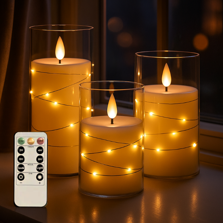 Gemütliche und luxuriöse LED-Kerzen